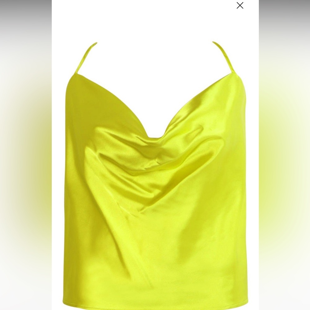 Lime Green Satin Cami